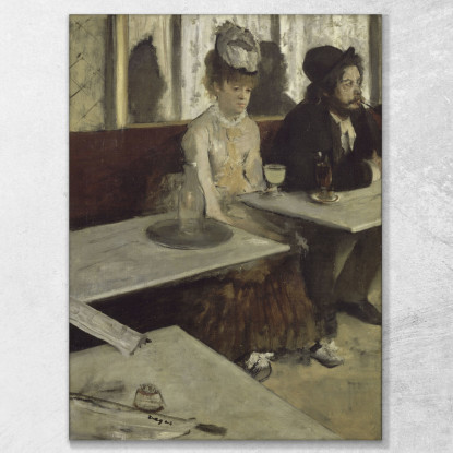 In Un Bar Edgar Degas edg182 quadro stampato su tela