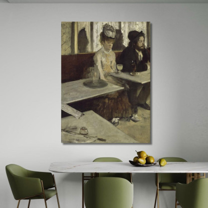 In Un Bar Edgar Degas edg182 quadro stampato su tela