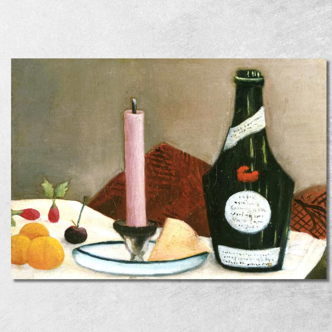 La Candela Rosa Henri Rousseau hrs35 quadro stampato su tela La Candela Rosa Henri Rousseau hrs35 quadro stampato su tela