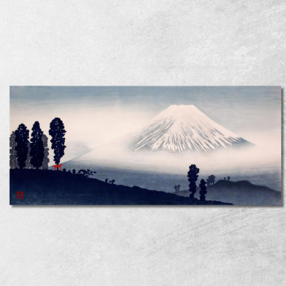 Monte Fuji Hiroaki Takahashi htk21 quadro stampato su tela