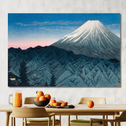 Monte Fuji Da Hakone Hiroaki Takahashi htk22 quadro stampato su tela