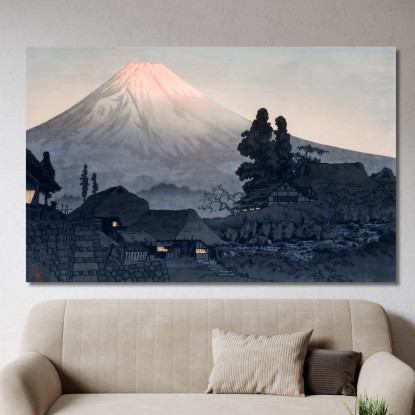 Monte Fuji Da Mizukubo Hiroaki Takahashi htk24 quadro stampato su tela