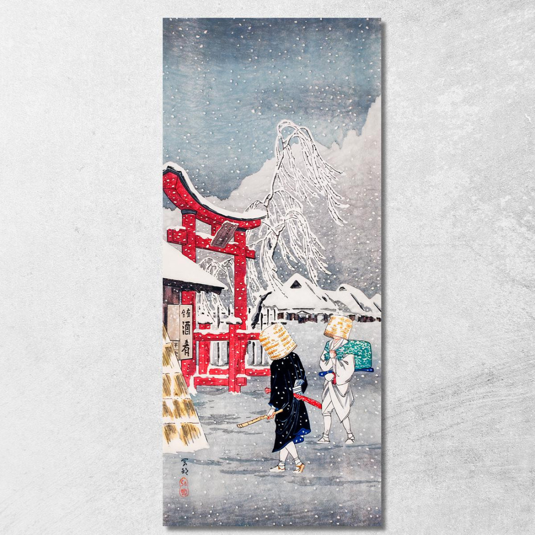 Okabe Nella Neve Hiroaki Takahashi htk27 quadro stampato su tela Okabe Nella Neve Hiroaki Takahashi htk27 quadro stampato su tela
