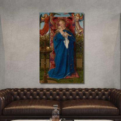 Madonna Alla Fontana Jan van Eyck jve7 quadro stampato su tela