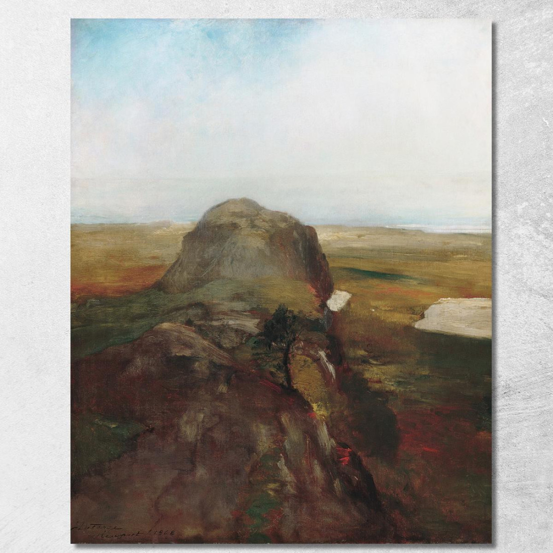 Studio Autunnale Vista Su Hanging Rock Newport R.I. John La Farge jlf3 quadro stampato su tela