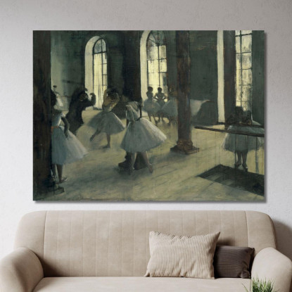 Prove Al Dance Foyer Edgar Degas edg194 quadro stampato su tela