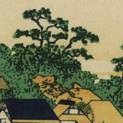 Enoshima Nella Provincia Di Sagami katsushika hokusai khk14 quadro stampato su tela