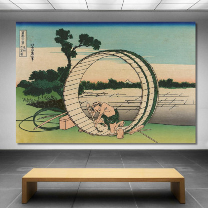 Fujimigahara Nella Provincia Di Owari katsushika hokusai khk16 quadro stampato su tela