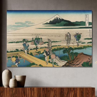 Nakahara Nella Provincia Di Sagami katsushika hokusai khk43 quadro stampato su tela