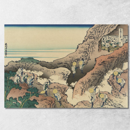 Shojin Tozan katsushika hokusai khk65 quadro stampato su tela