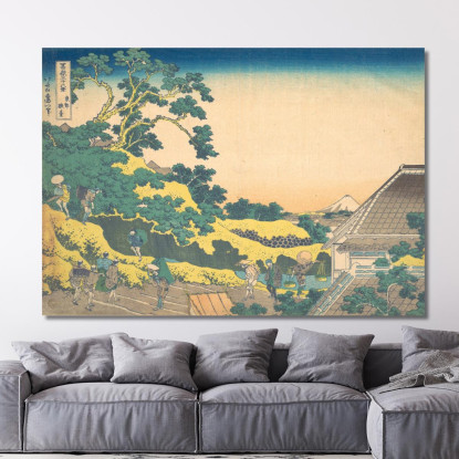 Gelato O katsushika hokusai khk69 quadro stampato su tela