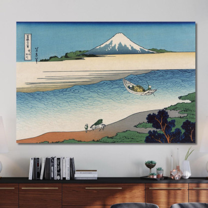 Fiume Tama Nella Provincia Di Musashi katsushika hokusai khk71 quadro stampato su tela