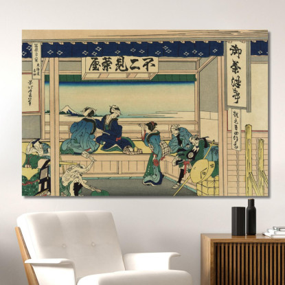 Yoshida Sul Tokaido katsushika hokusai khk102 quadro stampato su tela