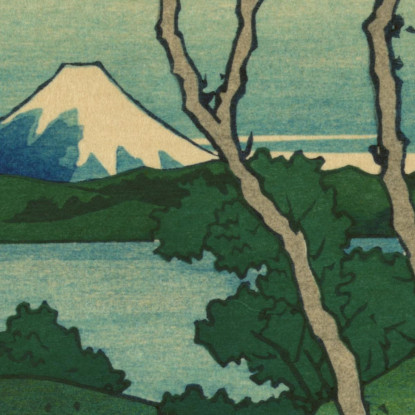 Collina Goten-Yama Shinagawa Sul Tokaido katsushika hokusai khk104 quadro stampato su tela