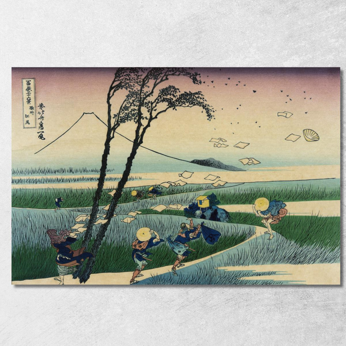 Sunshu Ejiri katsushika hokusai khk110 quadro stampato su tela