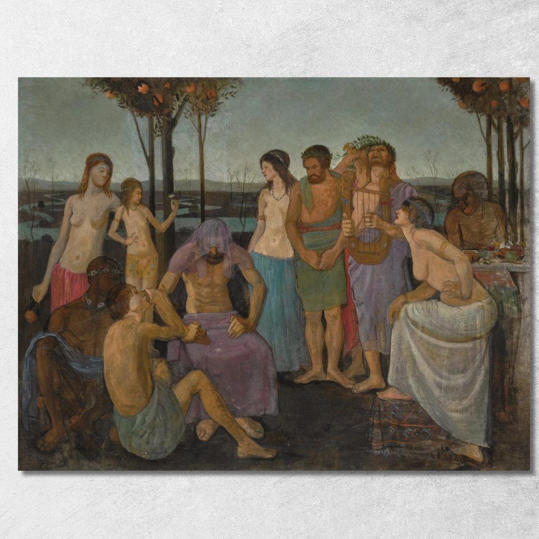 Allegoria Mark Gertler mgr2 quadro stampato su tela Allegoria Mark Gertler mgr2 quadro stampato su tela
