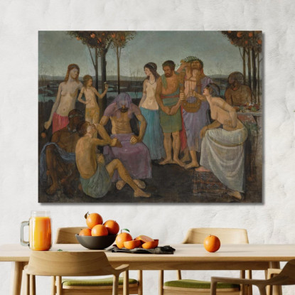 Allegoria Mark Gertler mgr2 quadro stampato su tela