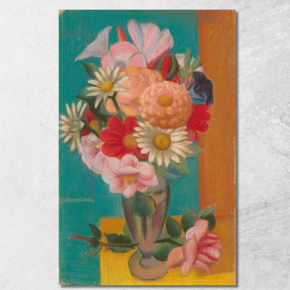 Fiori In Un Vaso Mark Gertler mgr6 quadro stampato su tela Fiori In Un Vaso Mark Gertler mgr6 quadro stampato su tela