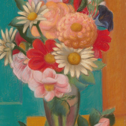 Fiori In Un Vaso Mark Gertler mgr6 quadro stampato su tela