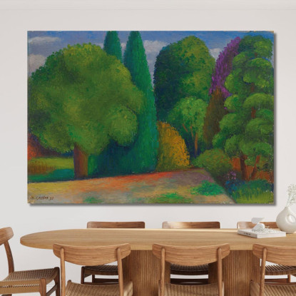 Paesaggio Fila Di Alberi Mark Gertler mgr10 quadro stampato su tela