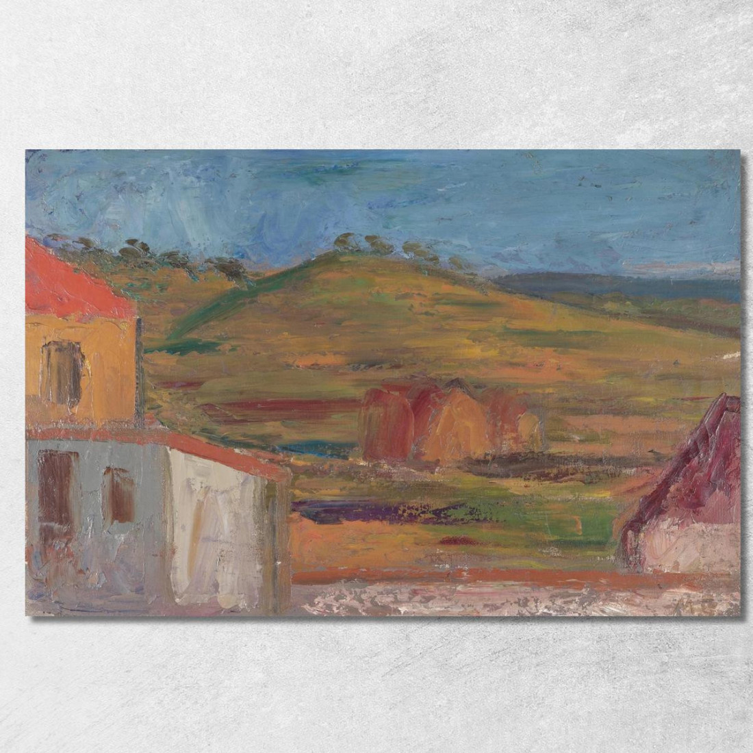 Paesaggio Mark Gertler mgr11 quadro stampato su tela Paesaggio Mark Gertler mgr11 quadro stampato su tela