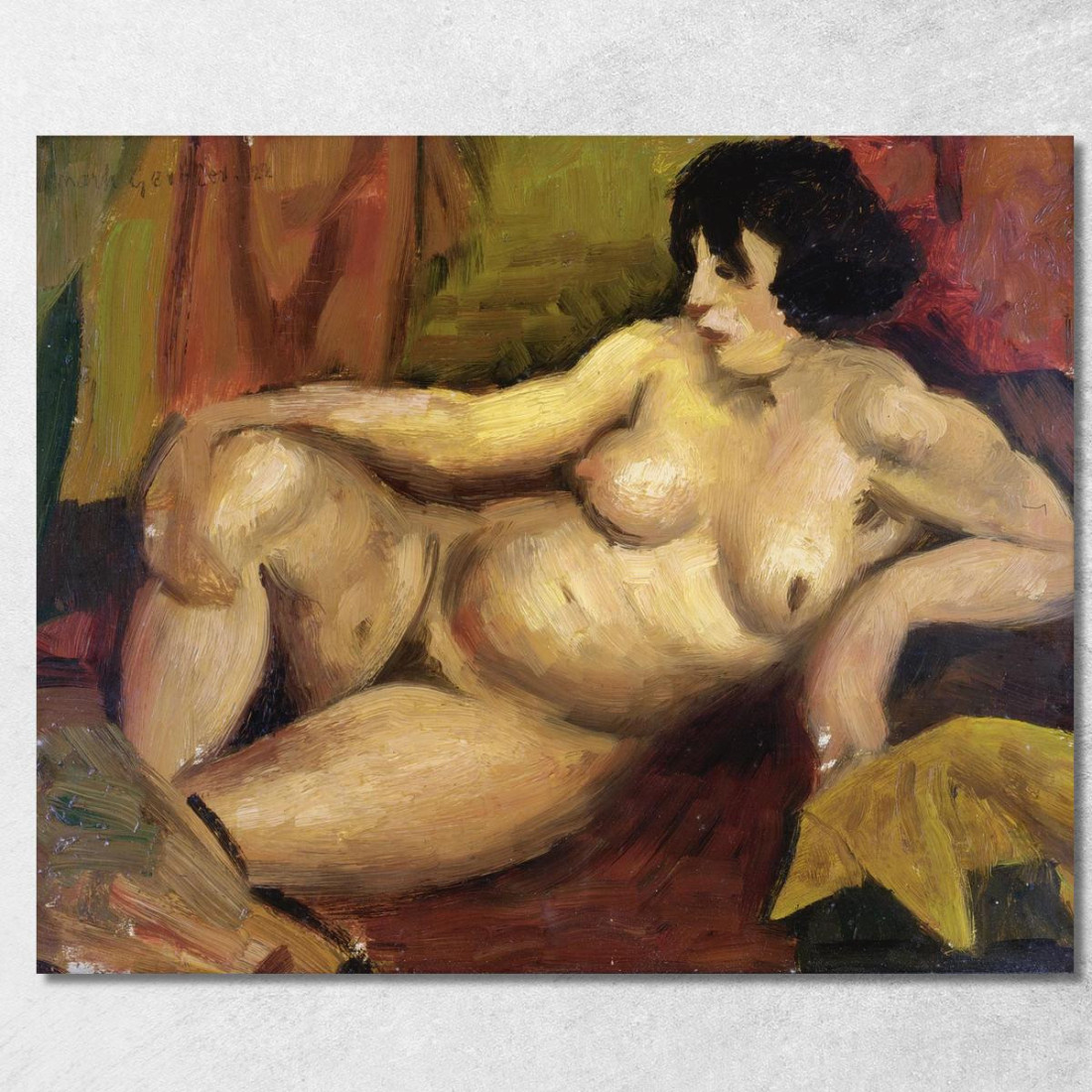 Nudo Sdraiato Mark Gertler mgr20 quadro stampato su tela Nudo Sdraiato Mark Gertler mgr20 quadro stampato su tela