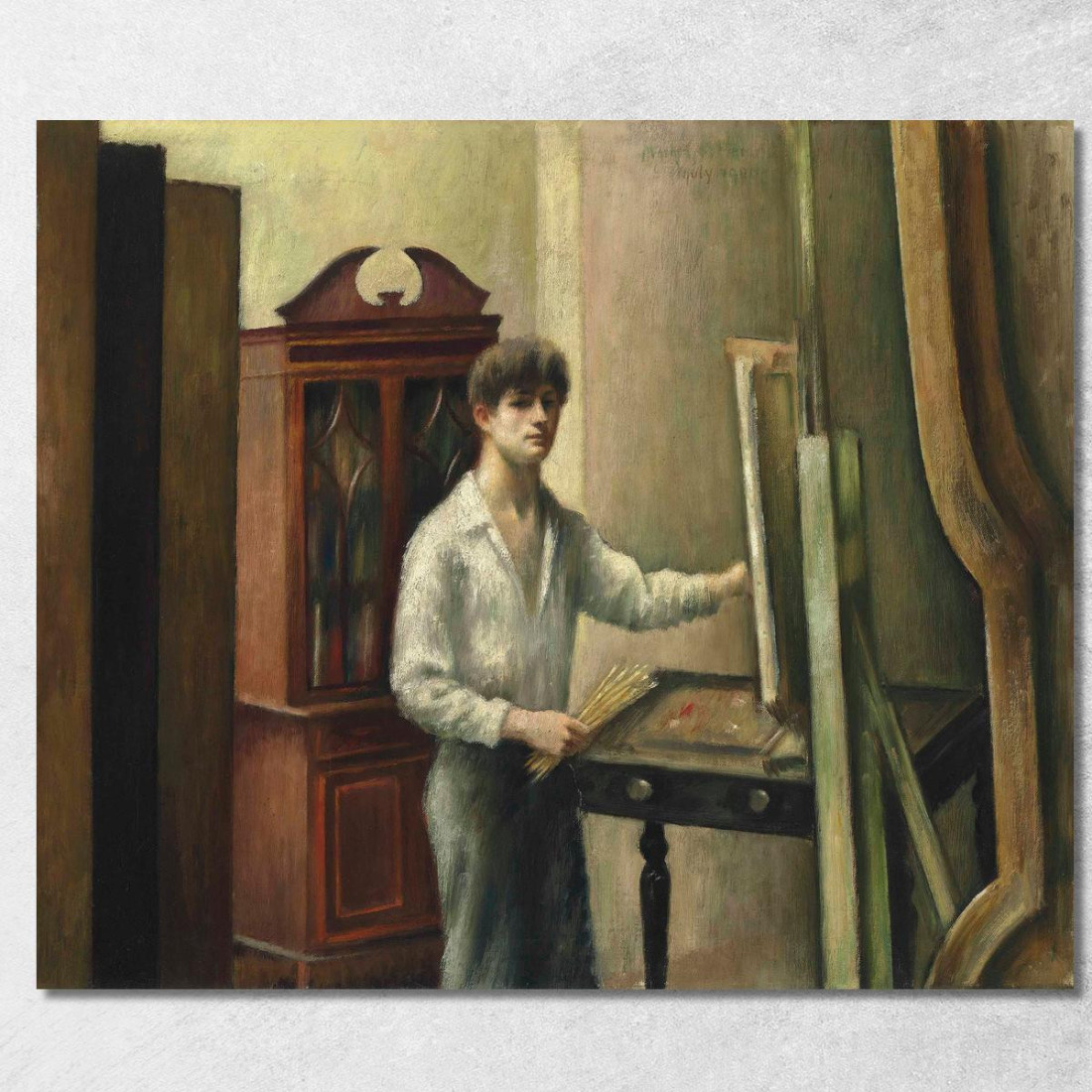 L'Artista Nel Suo Studio Mark Gertler mgr31 quadro stampato su tela L'Artista Nel Suo Studio Mark Gertler mgr31 quadro stampato su tela