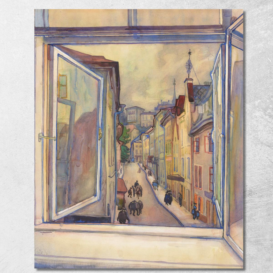 Tallin Dalla Finestra Nikolai Triik ntr3 quadro stampato su tela Tallin Dalla Finestra Nikolai Triik ntr3 quadro stampato su tela