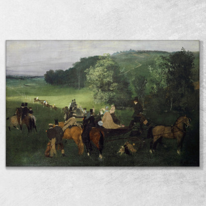 Sull'Ippodromo Edgar Degas edg219 quadro stampato su tela