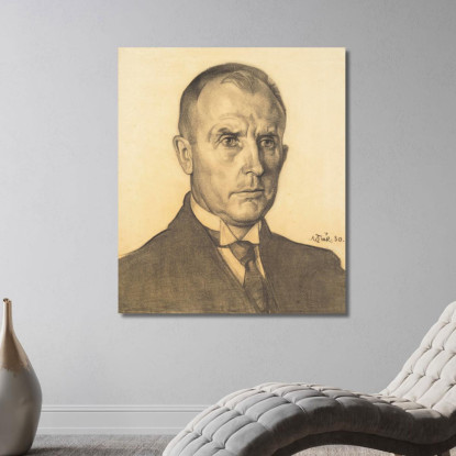 Prof. Karl Schlossmann'I Portree Nikolai Triik ntr38 quadro stampato su tela