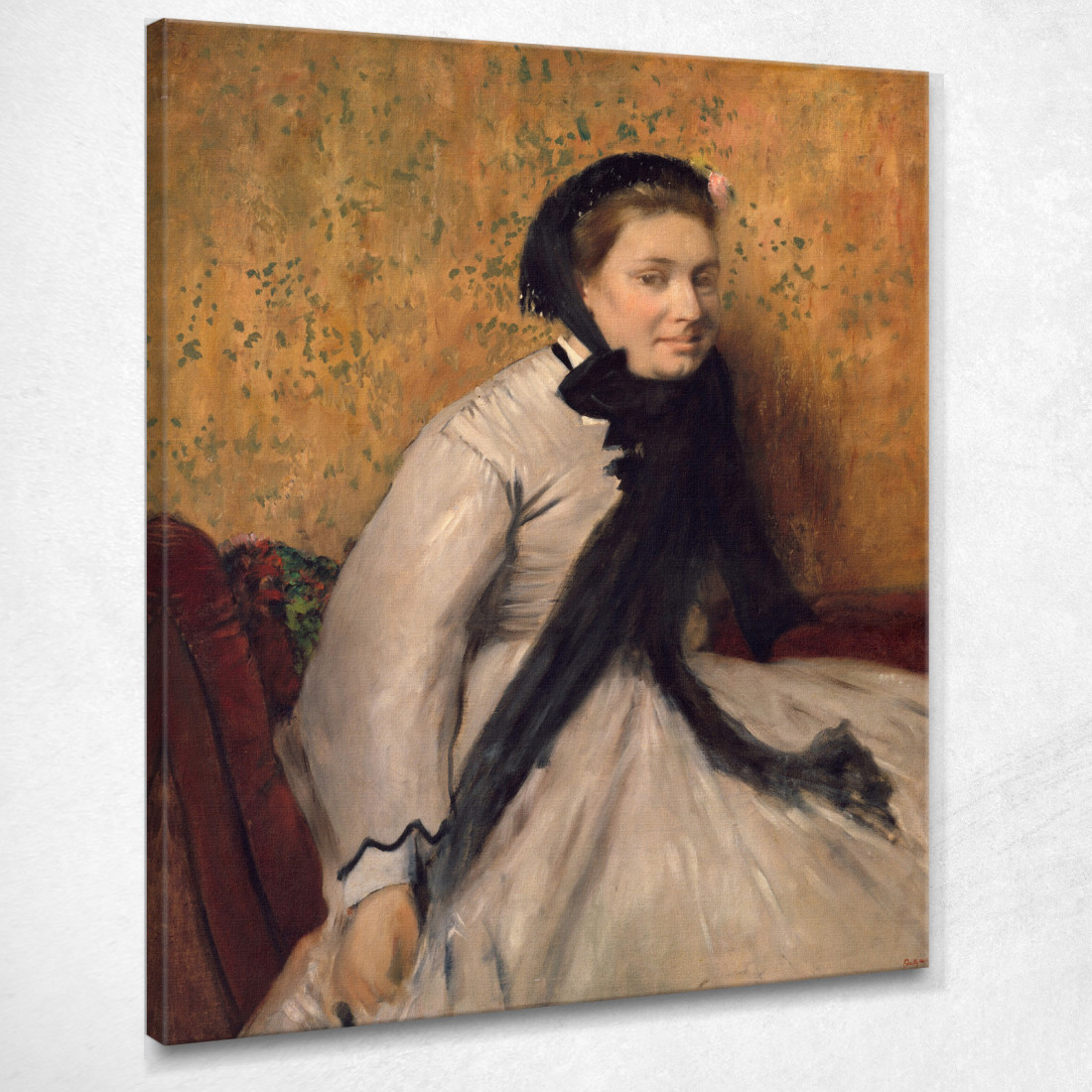 Ritratto Di Una Donna In Grigio Edgar Degas edg227 quadro stampato su tela Ritratto Di Una Donna In Grigio Edgar Degas edg227 quadro stampato su tela