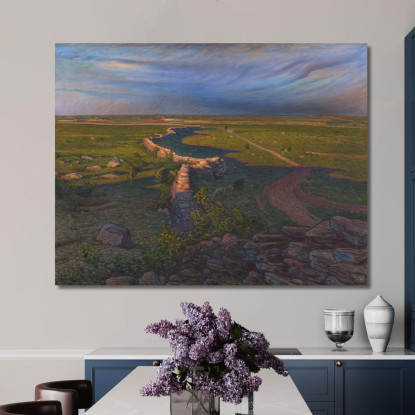 Paesaggio 3 Nils Kreuger nkr33 quadro stampato su tela