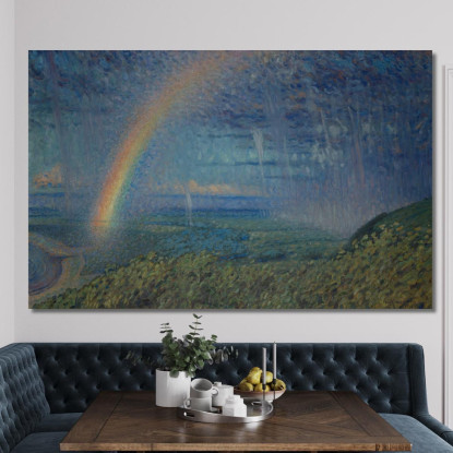Arcobaleno Nils Kreuger nkr42 quadro stampato su tela