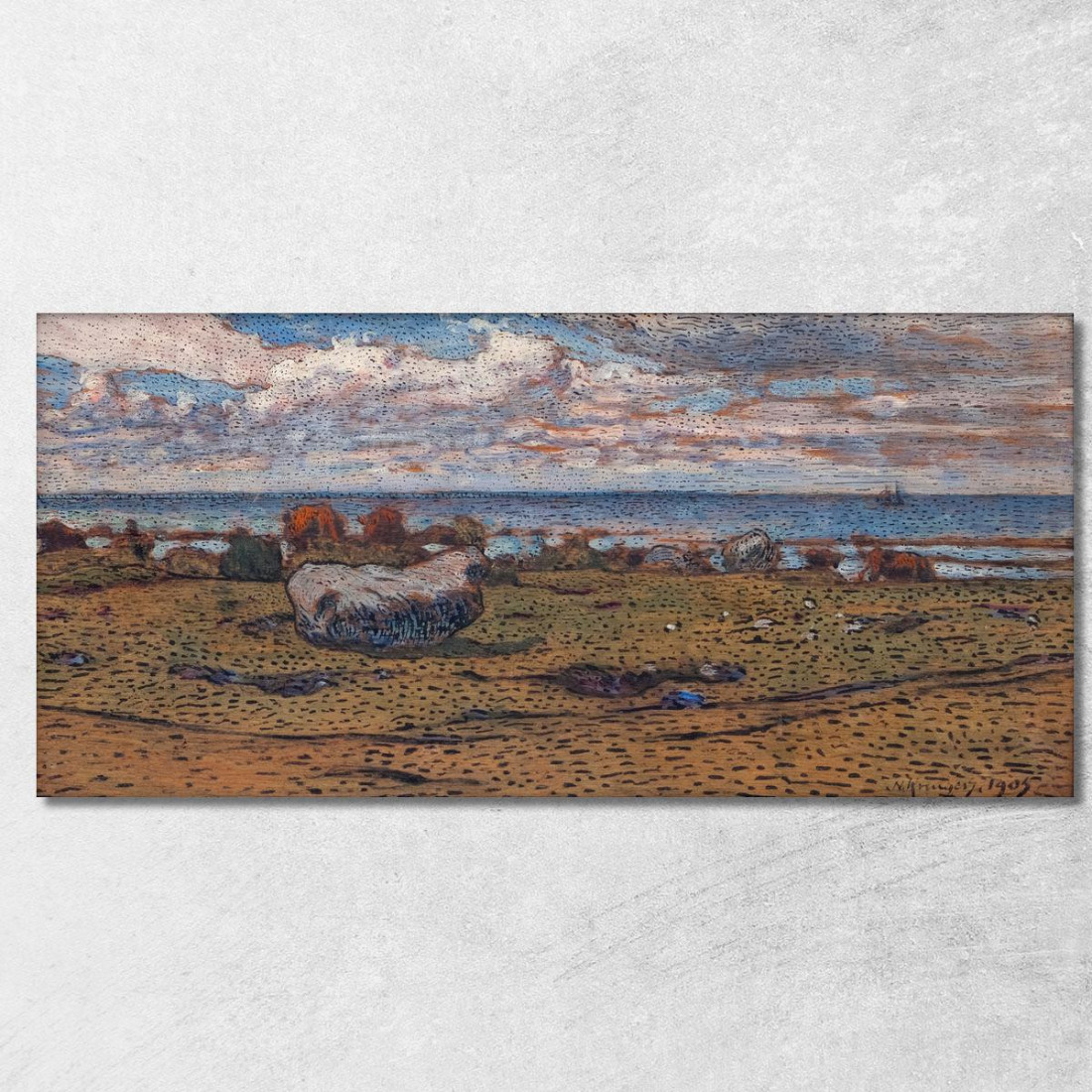 Pietre Sulla Spiaggia Nils Kreuger nkr50 quadro stampato su tela Pietre Sulla Spiaggia Nils Kreuger nkr50 quadro stampato su tela