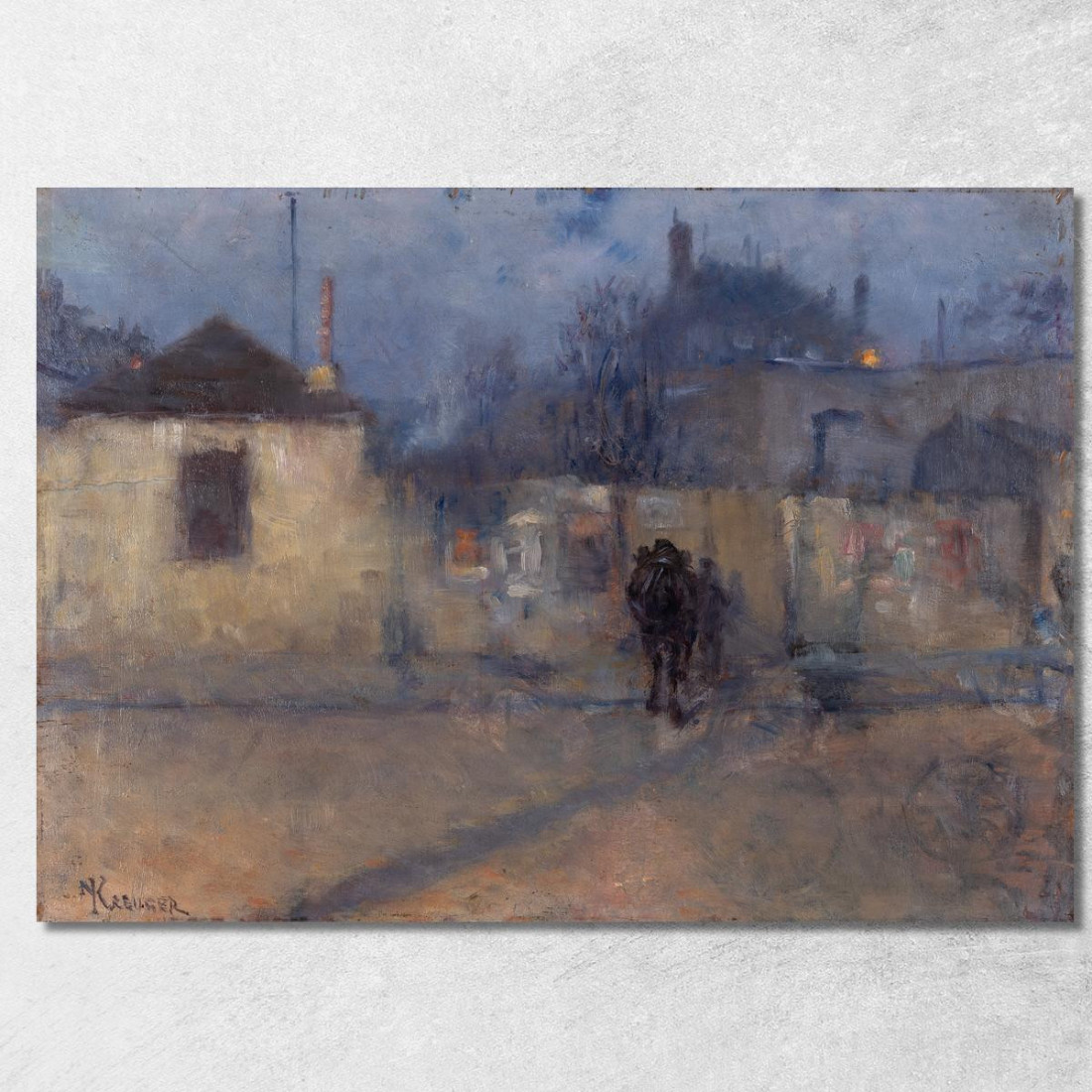Strada A Montparnasse Parigi Nils Kreuger nkr51 quadro stampato su tela Strada A Montparnasse Parigi Nils Kreuger nkr51 quadro stampato su tela