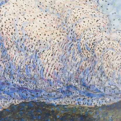 Nuvole Illuminate Dal Sole Nils Kreuger nkr53 quadro stampato su tela