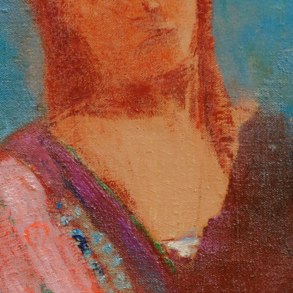 Occhi Chiusi Odilon Redon ord17 quadro stampato su tela