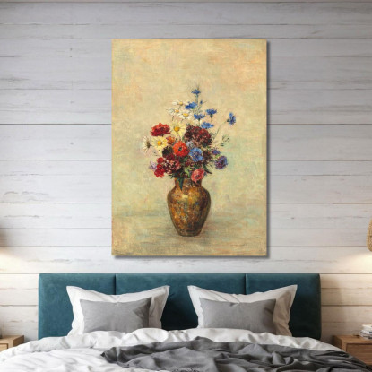 Fiori In Un Vaso Odilon Redon ord24 quadro stampato su tela