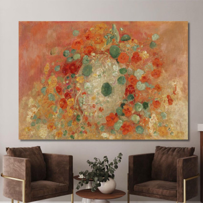 Nasturzi Odilon Redon ord46 quadro stampato su tela