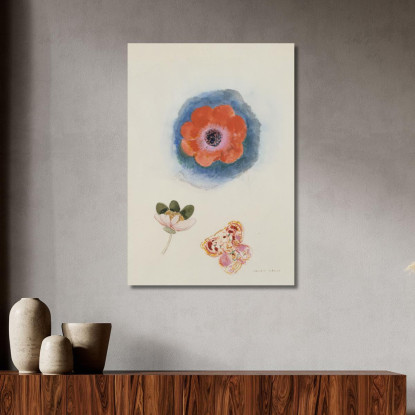 Studio Dei Fiori Museo Delle Belle Arti Della Città Di Parigi Odilon Redon ord47 quadro stampato su tela