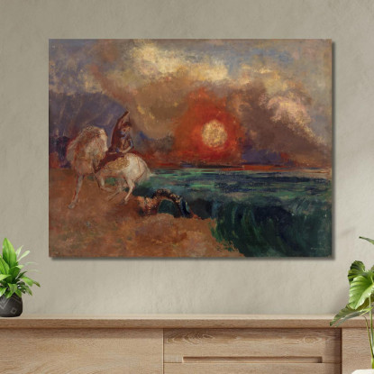 San Giorgio E Il Drago San Giorgio E Il Drago Odilon Redon ord61 quadro stampato su tela
