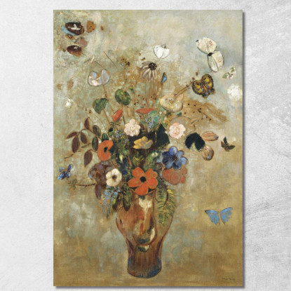 Natura Morta Con Fiori Odilon Redon ord67 quadro stampato su tela