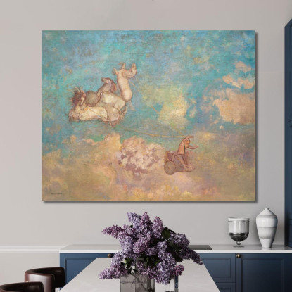 Il Carro Di Apollo Odilon Redon ord70 quadro stampato su tela