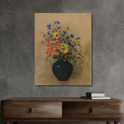 Fiori Di Campo Odilon Redon ord94 quadro stampato su tela