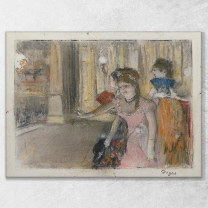 Cantanti Sul Palco Edgar Degas edg247 quadro stampato su tela