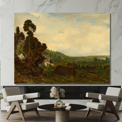 Una Vecchia Cappella In Una Valle Théodore Rousseau trs7 quadro stampato su tela