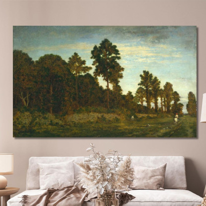 Cavaliere Ai Margini Di Un Bosco Théodore Rousseau trs9 quadro stampato su tela