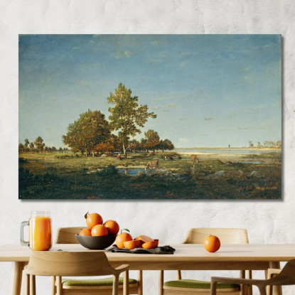 Paesaggio Con Un Gruppo Di Alberi Théodore Rousseau trs17 quadro stampato su tela