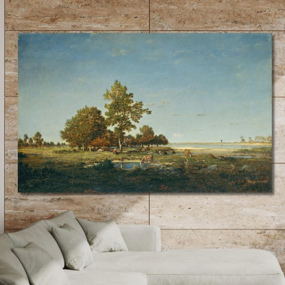 Paesaggio Con Un Gruppo Di Alberi Théodore Rousseau trs17 quadro stampato su tela