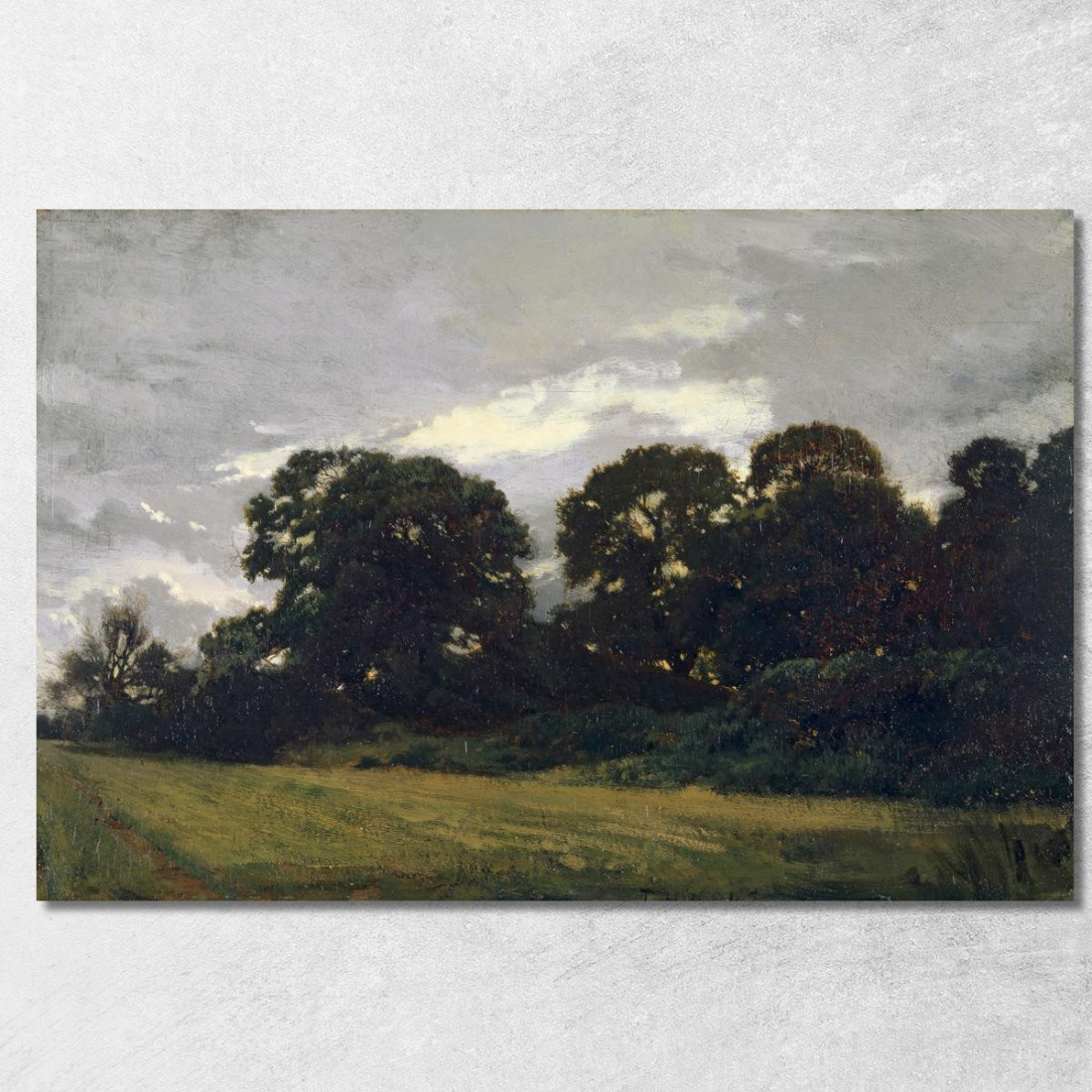 Paesaggio Con Alberi Théodore Rousseau trs22 quadro stampato su tela Paesaggio Con Alberi Théodore Rousseau trs22 quadro stampato su tela